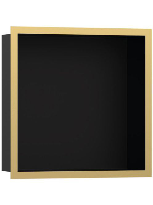 Hansgrohe XtraStoris Individual Falfülke matt fekete színben, design kerettel 30 x 30 x 10 cm polírozott arany hatású 56098990