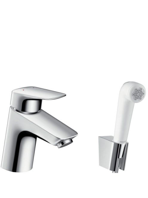 Hansgrohe Logis egykaros mosdócsaptelep bidette kézizuhannyal és zuhanytömlővel, króm 71290000
