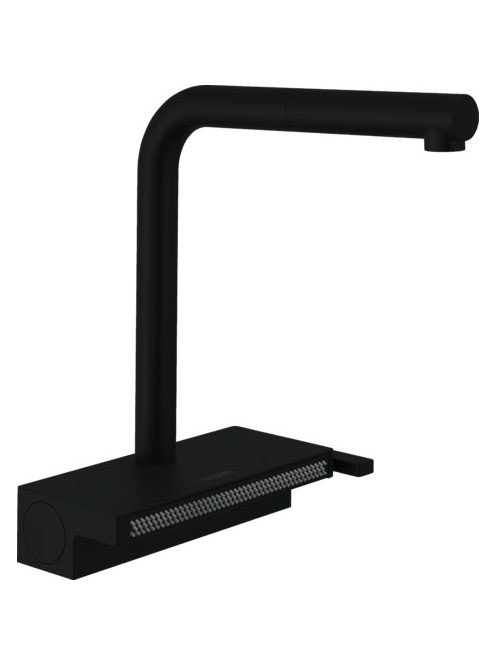 Hansgrohe Aquno Select M81 konyhai csaptelep 250, kihúzható kifolyóval, 2jet, matt fekete 73836670