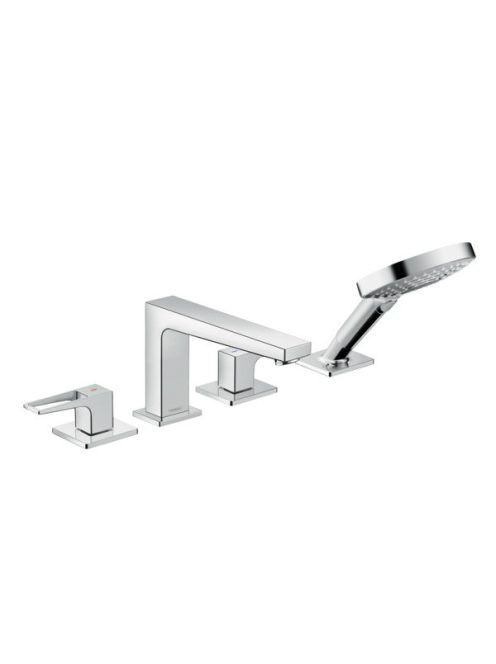 Hansgrohe Metropol 4-lyukú peremre szerelhető kádcsaptelep loop fogantyúval 74553000