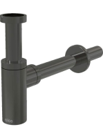 Alcaplast Design mosdószifon DN32, fényes gun metal A400GMP