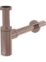 Alcaplast Design mosdószifon DN32, szálcsiszolt matt red gol