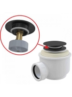 Alcaplast - CLICK/CLACK lefolyó készlet fekete-matt A465BLAC