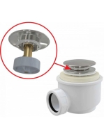 Alcaplast - CLICK/CLACK lefolyó készlet fém A465C-50 - Fürdő