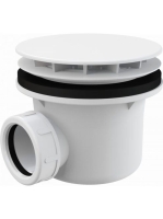 Alcaplast - Zuhanyszifon sapkával fehér A49B - Fürdőszoba -