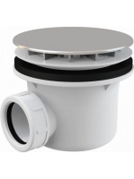 Alcaplast - Zuhanyszifon sapkával króm A49CR - Fürdőszoba -