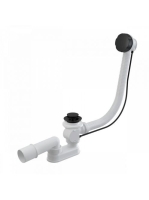 Alcaplast Automata kádszifon készlet, matt fekete A55BLACK12