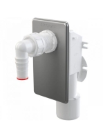 Alcaplast - Falba szerelhető mosógép szifon krómozott előlap