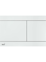 Alcaplast Nyomólap rozsdamentes-fehér fényes FUN-WHITE - Für