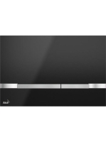 Alcaplast Nyomólap rozsdamentes-fekete fényes STRIPE-BLACK -