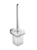 Aqualine Apollo WC kefe tartó, tejüveg/króm 1416-08 - Fürdős