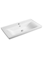 Aqualine Sava kerámia mosdó 90x46 túlfolyóval és csaplyukkal