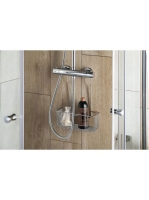 Aqualine Króm Line csaptelepre akasztható polc 26x37,5x11 cm