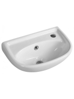 Aqualine jobbos kerámia kézmosó 40x25cm, fehér 4000 - Fürdős