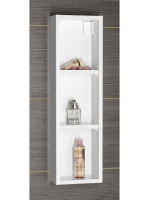 Aqualine Zoja nyitott szekrény 20x70x12 cm, fehér 45463 - Fü