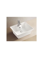 Aqualine kerámiamosdó 49,5x41,5x19,5 cm csaplyukkal, fehér 4