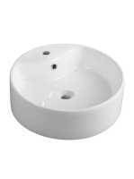 Aqualine kerámiamosdó túlfolyóval 40x15 cm, fehér 49413 - Fü