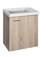 Aqualine Zoja mosdószekrény 44x50x25,3 cm platina tölgy 5104