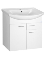 Aqualine ZOJA Mosdótartó szekrény, 61,5x74x32,5 cm, fehér, 5