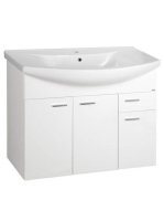 Aqualine ZOJA Mosdótartó szekrény, 93x74x34 cm, fehér, 51094