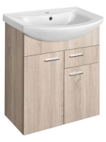 Aqualine Zoja 2 ajtós mosdószekrény fiókkal 61,5x74x32,1 cm