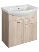 Aqualine Zoja 2 ajtós mosdószekrény fiókkal 71,5x74x34 cm pl