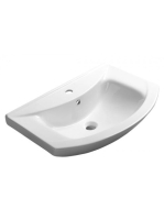 Aqualine Zero kerámia mosdó 65x46 cm, fehér 6065 - Fürdőszob