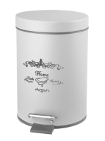 Aqualine Nicea lakkozott acél szemetes 3l, fehér 7500 - Fürd