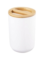 Aqualine Snow álló fogkefetartó, fehér 7580 - Fürdőszoba - F