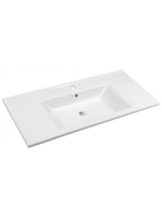 Aqualine Zuno kerámiamosdó túlfolyóval 100x45 cm, fehér 9100