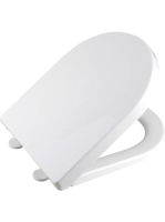 Aqualine DONA WC ülőke polypropylen, fehér, soft close, easy