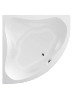 Aqualine Dunaj II láb nélküli sarokkád 140x140x48 cm fehér G