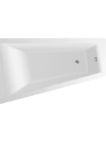 Aqualine METUJE akril kád 160x100x47 cm, bal, láb nélkül, G2
