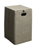 Aqualine Szennyeskosár 35x35x58 cm, barna, LA3829 - Fürdőszo