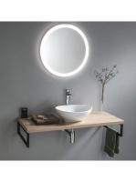 Aqualine Noa tükör LED világítással 60 cm OM260 - Fürdőszoba