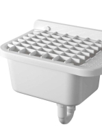 Aqualine Univerzális rács fali kiöntőhöz, pvc, fehér PI5020