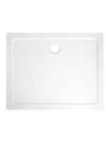 Aqualine Tecmi öntött márvány 100x80 zuhanytálca fehér PQ100