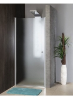 Aqualine Pilot nyíló zuhanyajtó 70x190 cm, matt üveg, króm p