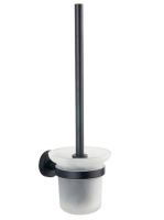 Aqualine Samba fali WC-kefe tartó, fekete SB208 - Fürdőszoba