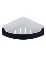 Aqualine Samba sarok szappantartó, fekete SB209 - Fürdőszoba