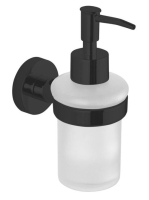 Aqualine Samba falra szerelhető tejüveges szappanadagoló, fe