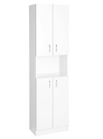 Aqualine Simplex Eco állószekrény 50x180x30 matt fehér SIME5