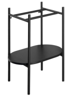 Aqualine Puno mosdóállvány 55x86x36 cm, fekete SKA570-2 - Fü