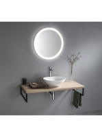 Aqualine Vega mosdótartó pult 124,5x45 cm, platina tölgy VG7