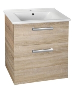 Aqualine Vega 2 fiókos mosdótartó szekrény 62x72,6x43,8 cm,