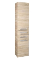 Aqualine Vega balos állószekrény szennyestartóval 40x184x31