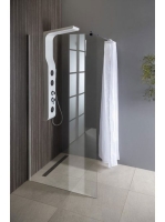 Aqualine Walk-In fix zuhanyfal 110x190 cm, átlátszó üveg WI1