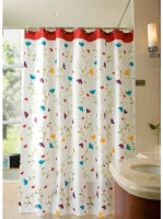 Aqualine PVC zuhanyfüggöny 180x200 cm, fehér ZP007 - Fürdősz