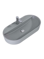 Arezzo design Babette pultra ültethető mosdó 82 cm, matt ezüstszürke AR-145107