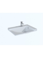 Arezzo design Metis akril mosdó, matt fehér 70 cm AR-145570
